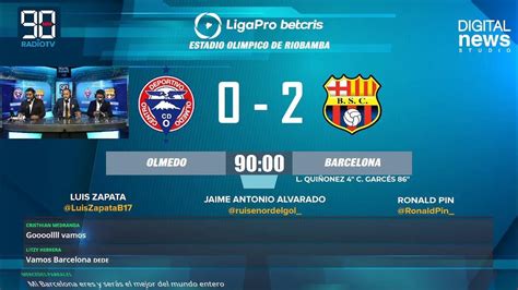 Olmedo Vs Barcelona En Vivo Liga Pro Betcris 2021 Youtube