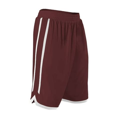 Alleson Athletic Alleson Athletic Reversible Basketball Shorts Color Maroon White