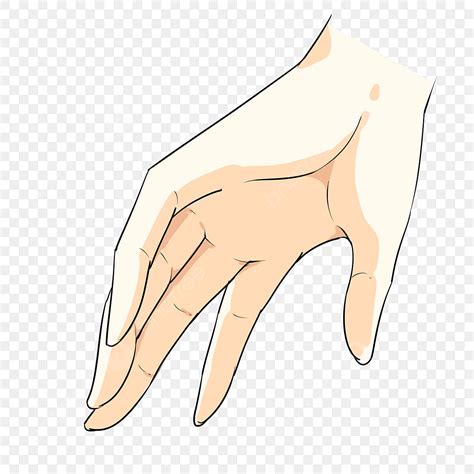 Finger Illustration White Transparent Pretty Finger Cartoon