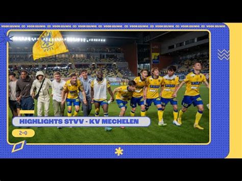 Highlights L Stvv Kv Mechelen L Youtube