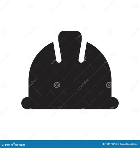 Hard Hat Icon. Trendy Hard Hat Logo Concept on White Background Stock