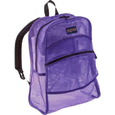 JanSport Mesh Backpack 13 8x6 5x18 6 H Bags Color Purple Semi