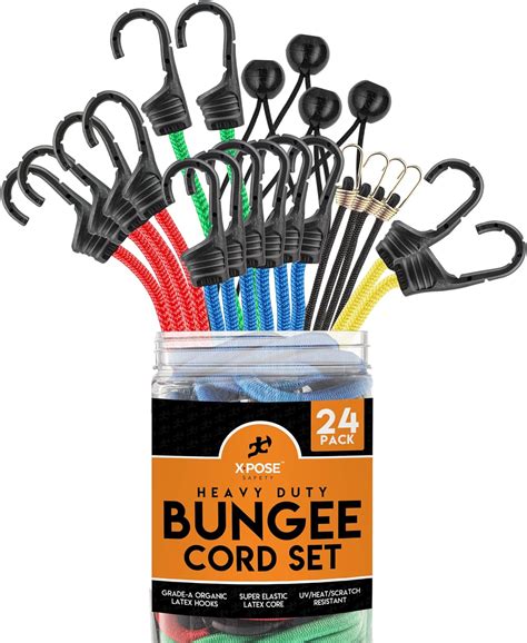 Long Short Adjustable Elastic Bungee Cords Heavy Duty Outdoor Kit