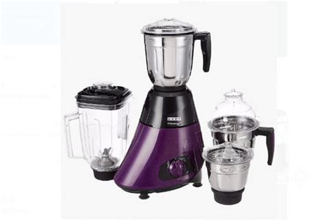 800 Watt Input 240 Voltage 4 Plastic Container Usha Purple Mixer