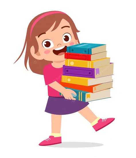 Big Image Student Carrying Books Clipart Free Transparent Png