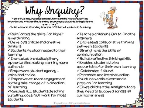 10 Reasons To Develop An Inquiry Based Classroom