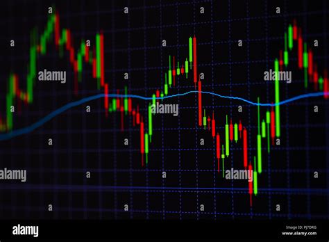 Candle stick graph chart with indicator showing bullish point or ...