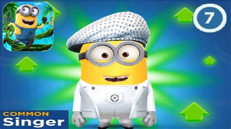 Despicable Me Minion Rush Singer Level Up Costume Fullscreen Gameplay