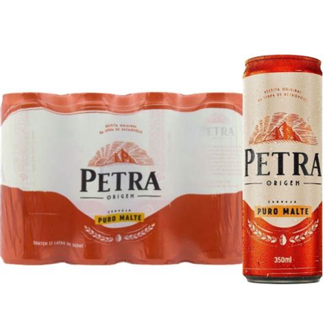 Cerveja Petra Puro Malte Lata 350Ml Pack 12 Unidades Submarino