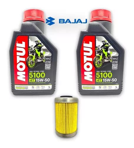 Kit Service Filtro Aceite Motul Bajaj Rouser 200 Ns Asrs