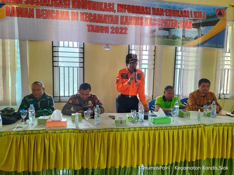 Kegiatan Sosialisasi Kie Rawan Bencana Di Kecamatan Kandis Sukses