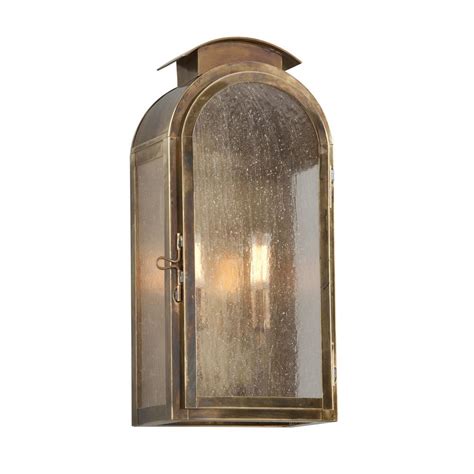 Troy Lighting Copley Square 2 Light Historic Brass Outdoor Wall Mount Sconce B4402hbz The Home