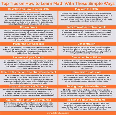 Top Tips on How to Learn Math by Stataanalytica on DeviantArt