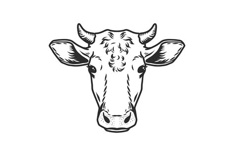 Easy Cow Head Drawing