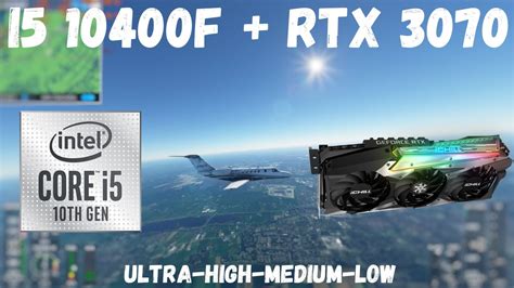 Microsoft Flight Simulator 2020 On Rtx 3070 I5 10400f Youtube