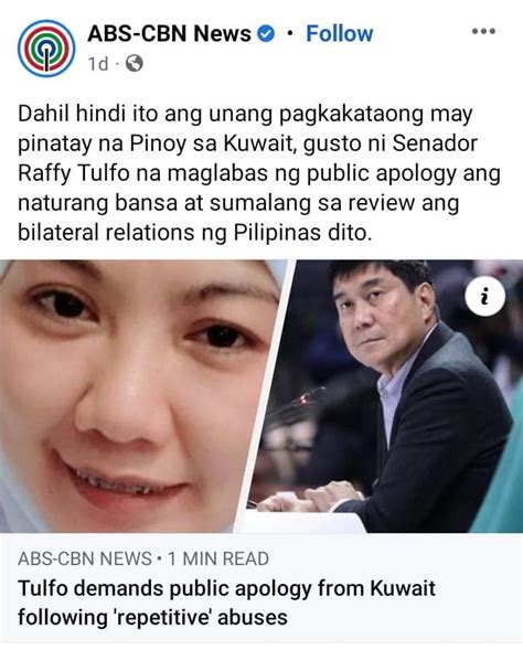 Thea Tan On Twitter 1 A Prelude To A Tulfo Presidency This Is