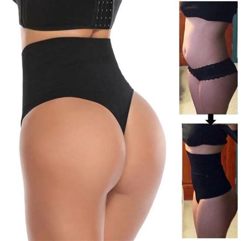 Women Underwear Tummy Control High Waist Thong Body Shaper Butt Lifter