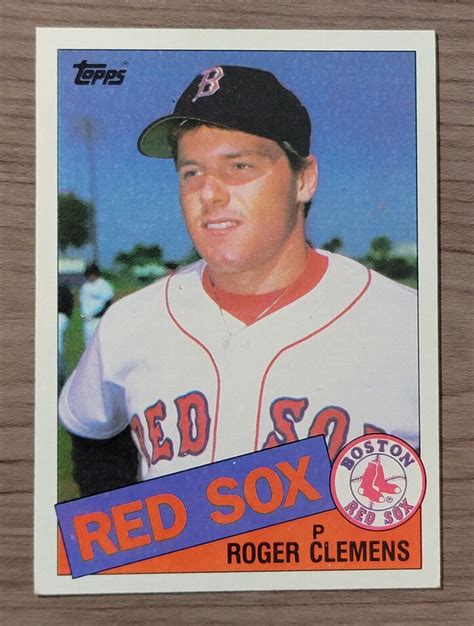 Topps Roger Clemens Boston Red Sox Rookie Card Rc Ebay