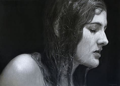 Dirk Dzimirsky Hyper Realistic Pencil Drawings Oil Paintings