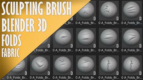 Sculpting Folds Brushes For Blender Blender Blender Youtube