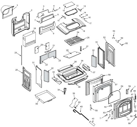 Vermont Castings Resolute Acclaim Stove Spare Parts