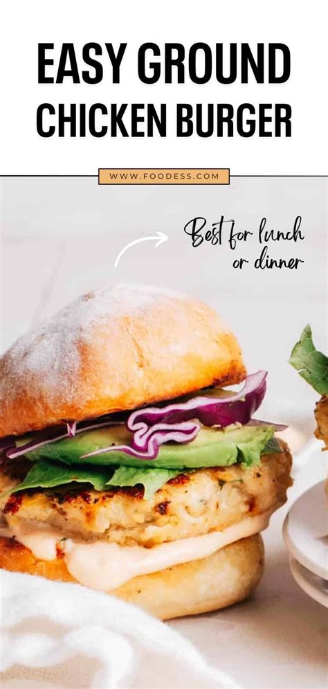 Best Ever The Juiciest Ground Chicken Burgers (The Ultimate Juicy ...