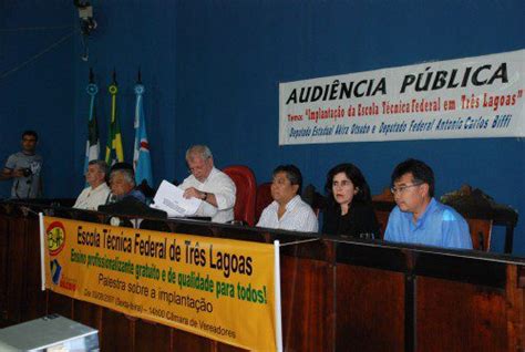 Audi Ncia P Blica Debate A Implanta O De Escola T Cnica Em Tr S Lagoas