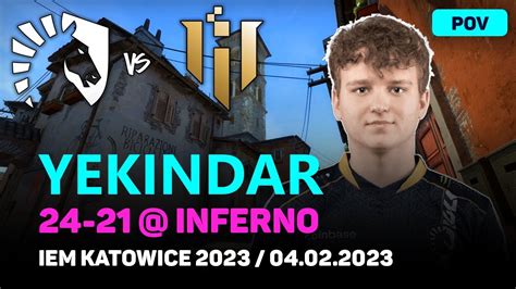 CSGO POV Liquid YEKINDAR 24 21 Vs IHC INFERNO IEM Katowice 2023