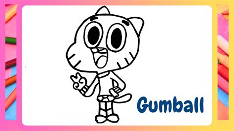 C Mo Dibujar A Gumball Paso A Paso How To Draw Gumball Step By Step