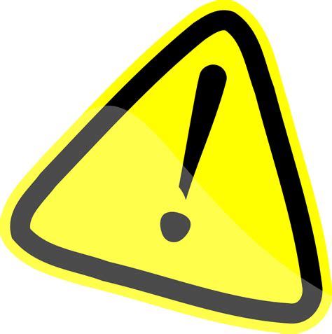 Clip Art Warning Sign