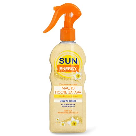 Масло после загара с эффектом сияния Sun Energy