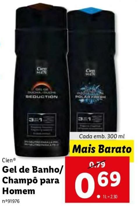 Promo O Cien Gel De Banho Champ Para Homem Ml Em Lidl