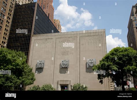 New York, New York City, The Battery. Brooklyn Bridge & Tunnel ...