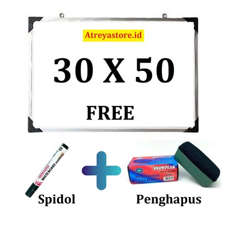 Jual Papan Tulis Spidol Dan Kapur Whiteboard Blackboard Ukuran 30X50