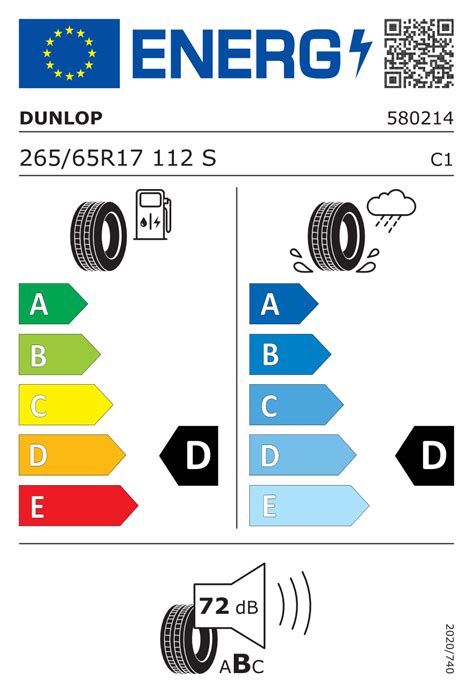 DUNLOP GRANDTREK AT5 265 65 R17 112S