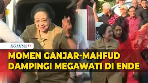 Ganjar Mahfud Dampingi Megawati Ke Rumah Pengasingan Bung Karno Youtube