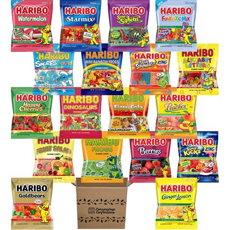 Buy Haribo Gummy Candy Monster Variety T Pack 18 Different Flavors