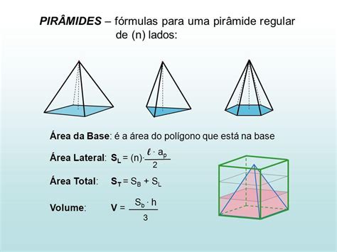 Como Calcular A Altura De Uma Piramide Quadrangular Regular Printable