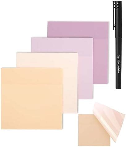 Amazon Mr Pen Transparent Sticky Notes X Sheets Pastel