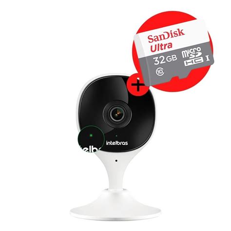 Câmera Wi fi IP Imx C Intelbras Mibo Cartão 32gb Ultra INTELBRAS