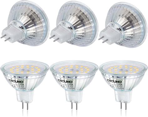 DiCUNO Ampoule LED GU5 3 MR16 5W Blanc Neutre 4000K Non Dimmable 12V