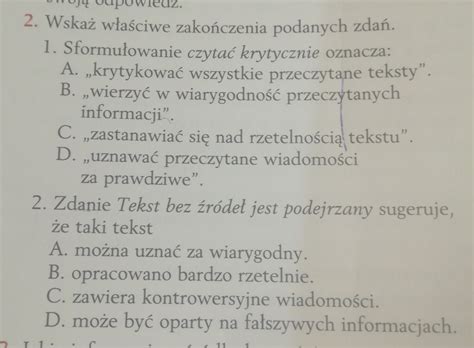 Zrobi to ktoś pierwsza osoba dostanie najj Brainly pl