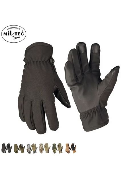 Mil Tec® Softshell Thinsulate Gloves Black