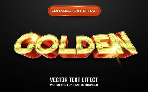 Premium Vector Golden Style Text Effect