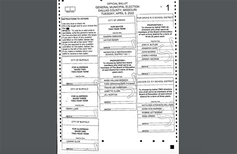 Sample Ballots Check Your Ballot For Missouris April 5 Election