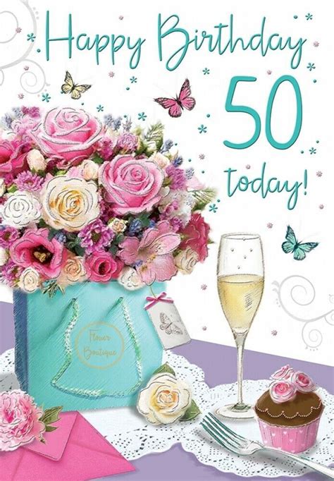 Happy 50th Birthday Card Female Amazing Selection