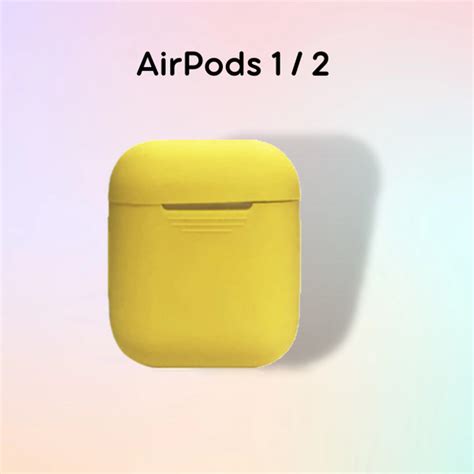 Силиконовый кейс для наушников Apple AirPods 1/2 Желтый - купить с ...