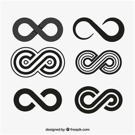 Premium Vector Infinity Symbol Collection In Black Color