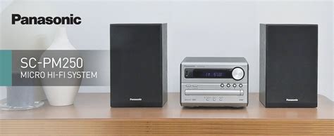 Panasonic SC PM250B Mini Micro Traditional Hi Fi System DAB Radio USB