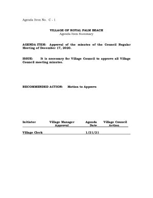 Fillable Online C 3 Village Of Royal Palm Beach Fax Email Print